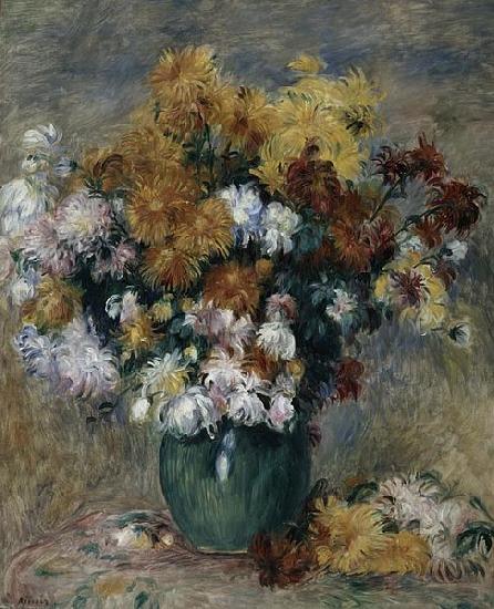 Pierre Auguste Renoir Bouquet of Chrysanthemums Norge oil painting art
